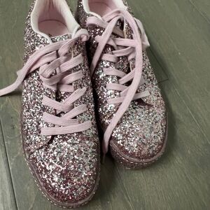 ALDO Pink Glitter Sneakers SIZE 9